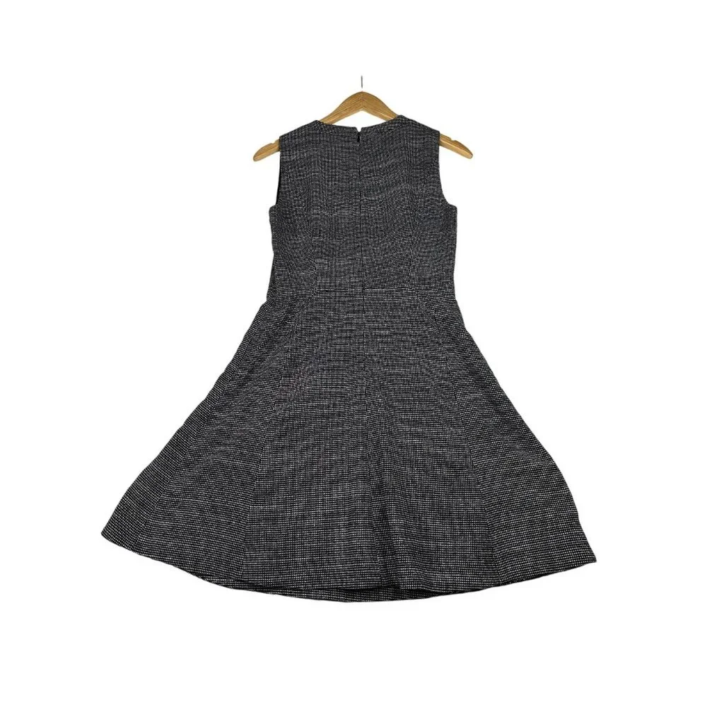 Madewell Checkered‎ Wool Blend A-line sz 4 Black/White